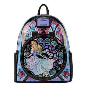 Loungefly Disney Sleeping Beauty Stained Glass Backpack NWT